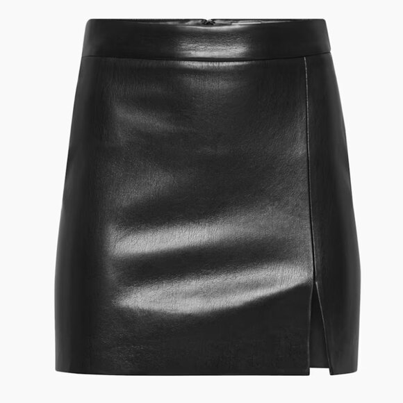 Aritzia Patio Leather Miniskirt S2 - Picture 6 of 9